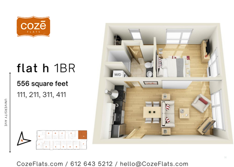 Flat H Floor Plan